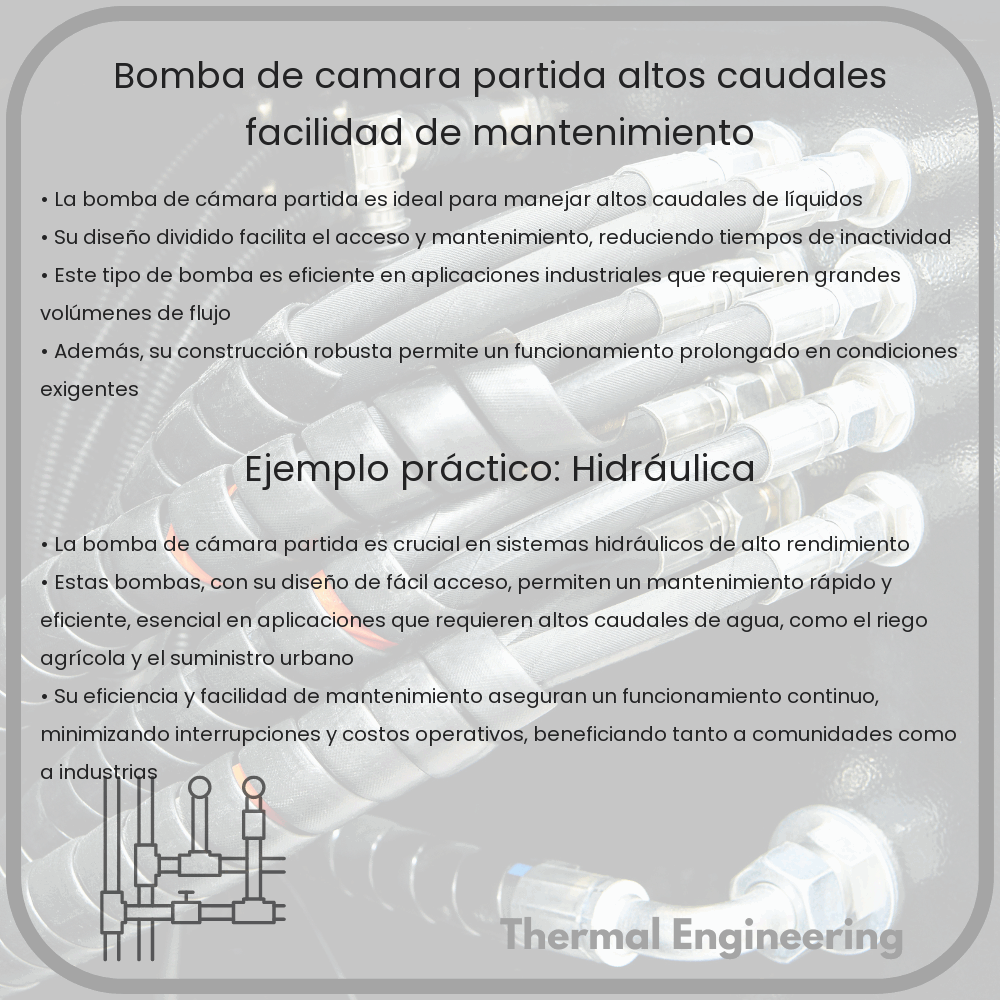 Bomba de Cámara Partida | Altos Caudales, Facilidad de Mantenimiento