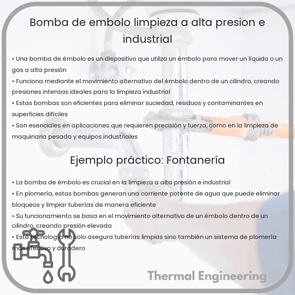 Bomba de Émbolo | Limpieza a Alta Presión e Industrial