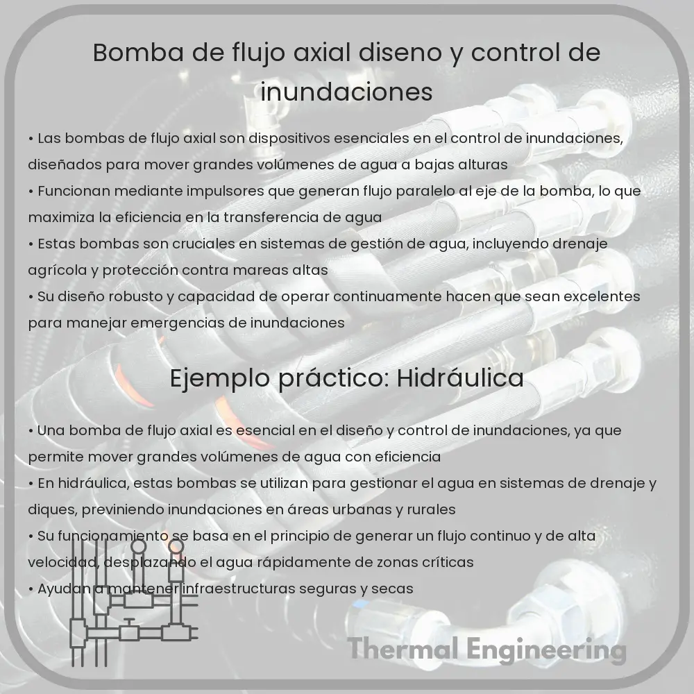 Bomba de Flujo Axial | Diseño y Control de Inundaciones