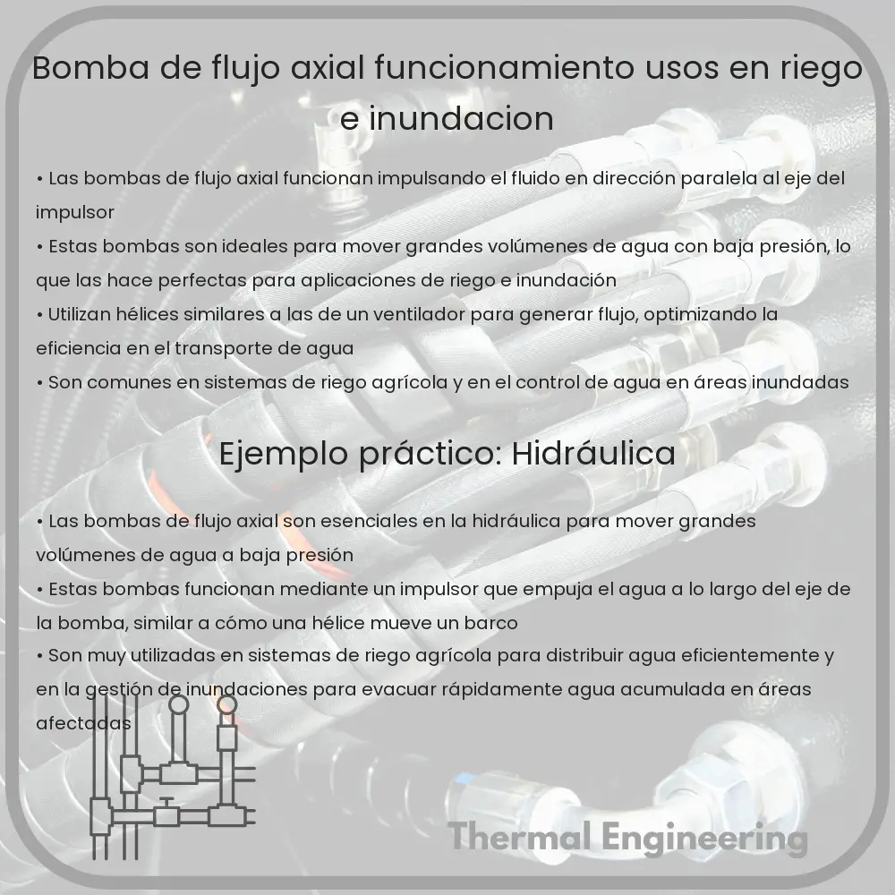 Bomba de Flujo Axial | Funcionamiento, Usos en Riego e Inundación