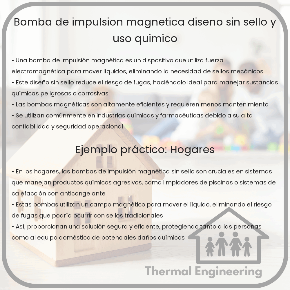 Bomba de Impulsión Magnética | Diseño Sin Sello y Uso Químico