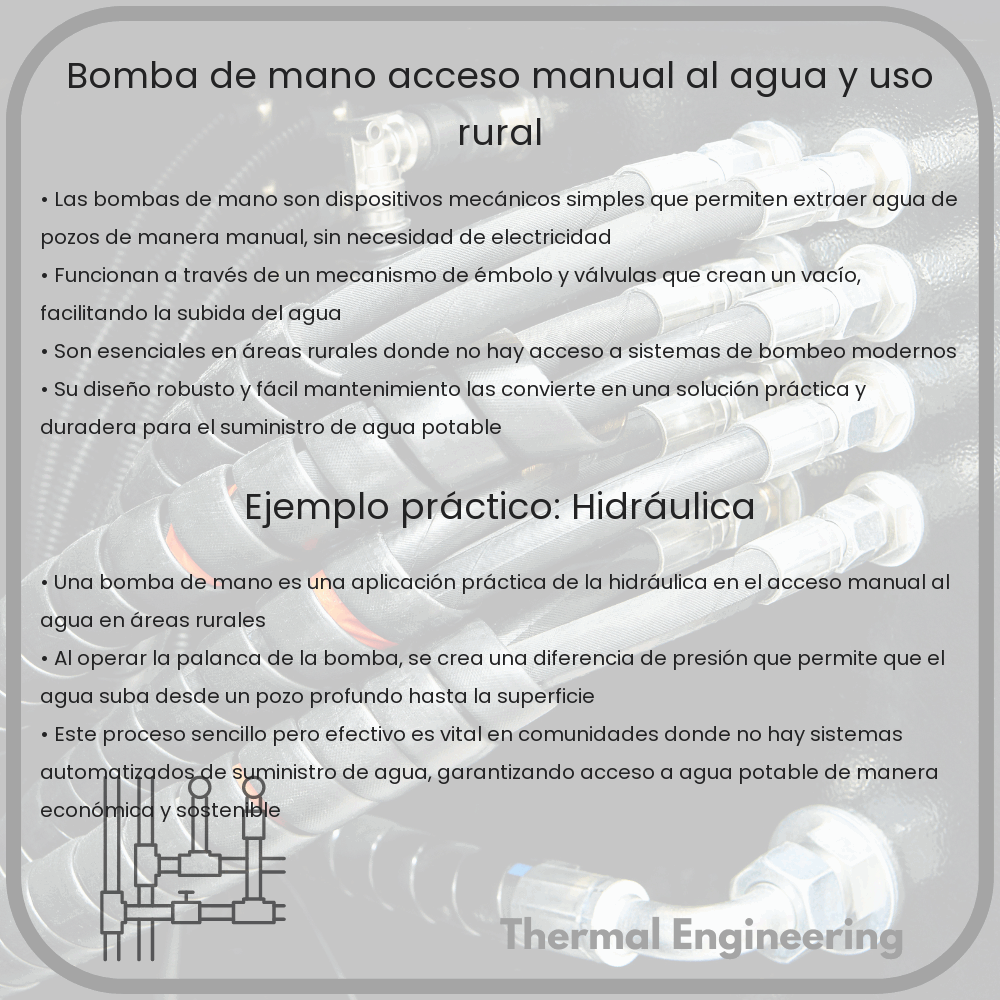 Bomba de Mano | Acceso Manual al Agua y Uso Rural
