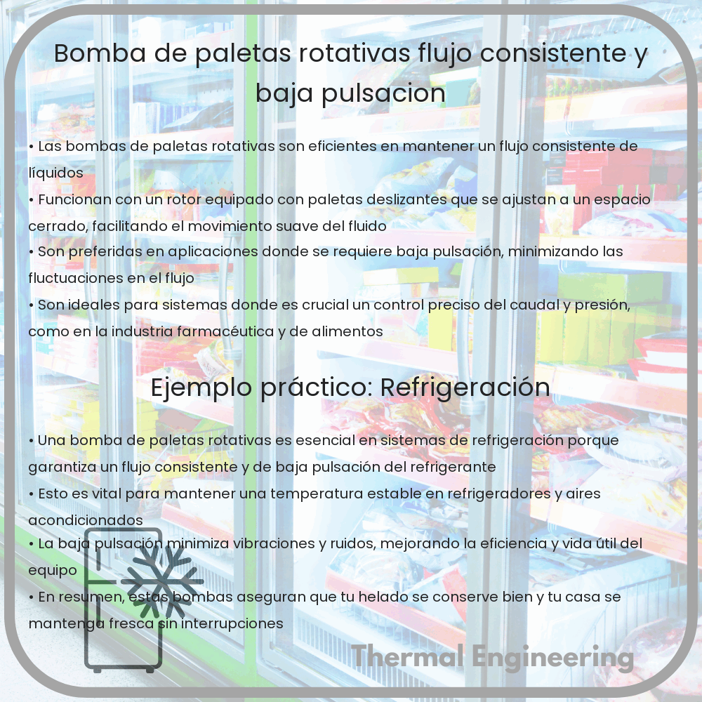 Bomba de Paletas Rotativas | Flujo Consistente y Baja Pulsación