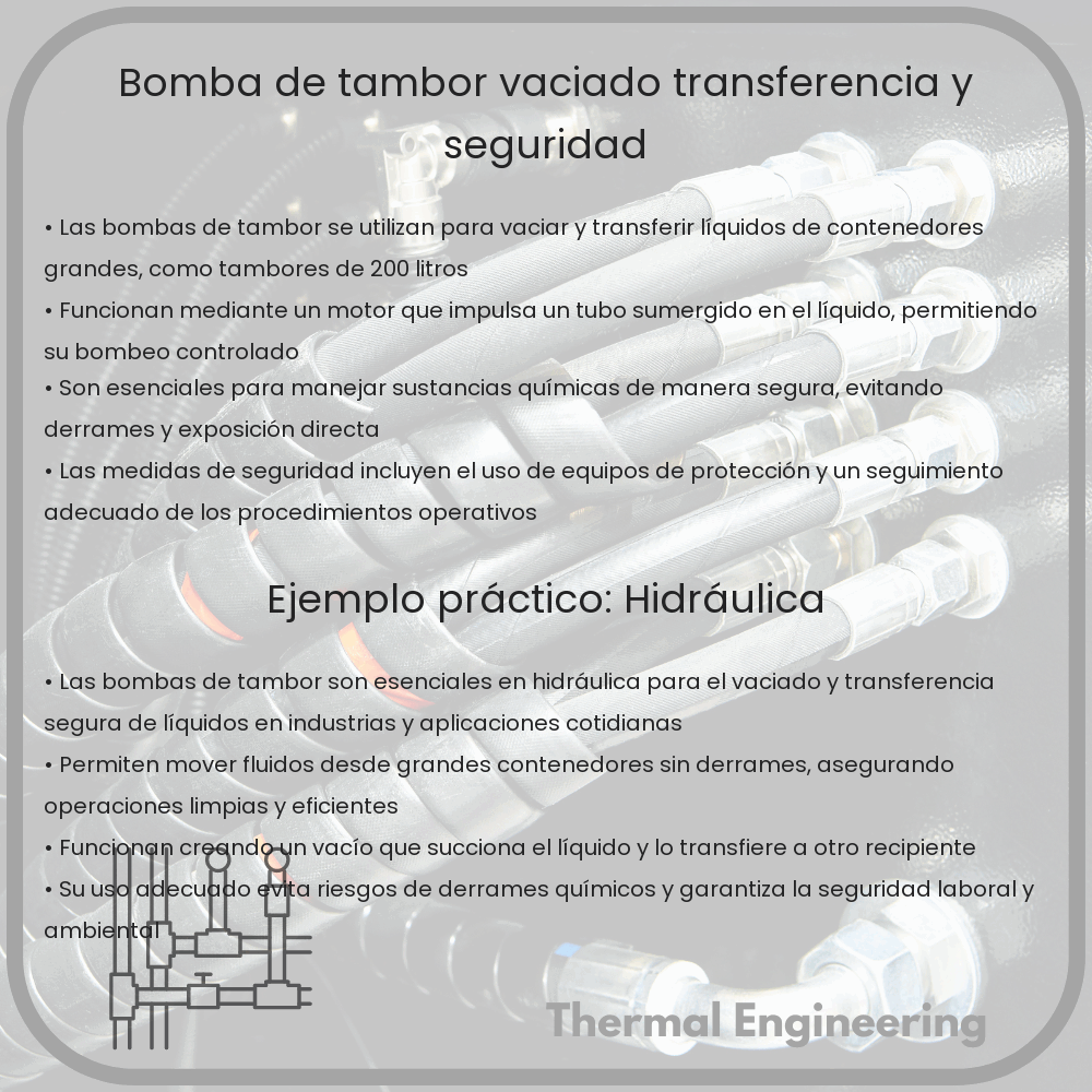 Bomba de Tambor: Vaciado, Transferencia y Seguridad