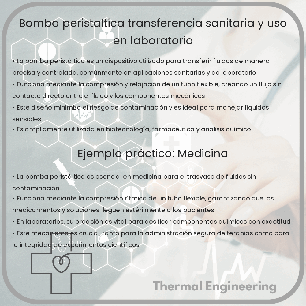 Bomba Peristáltica | Transferencia Sanitaria y Uso en Laboratorio