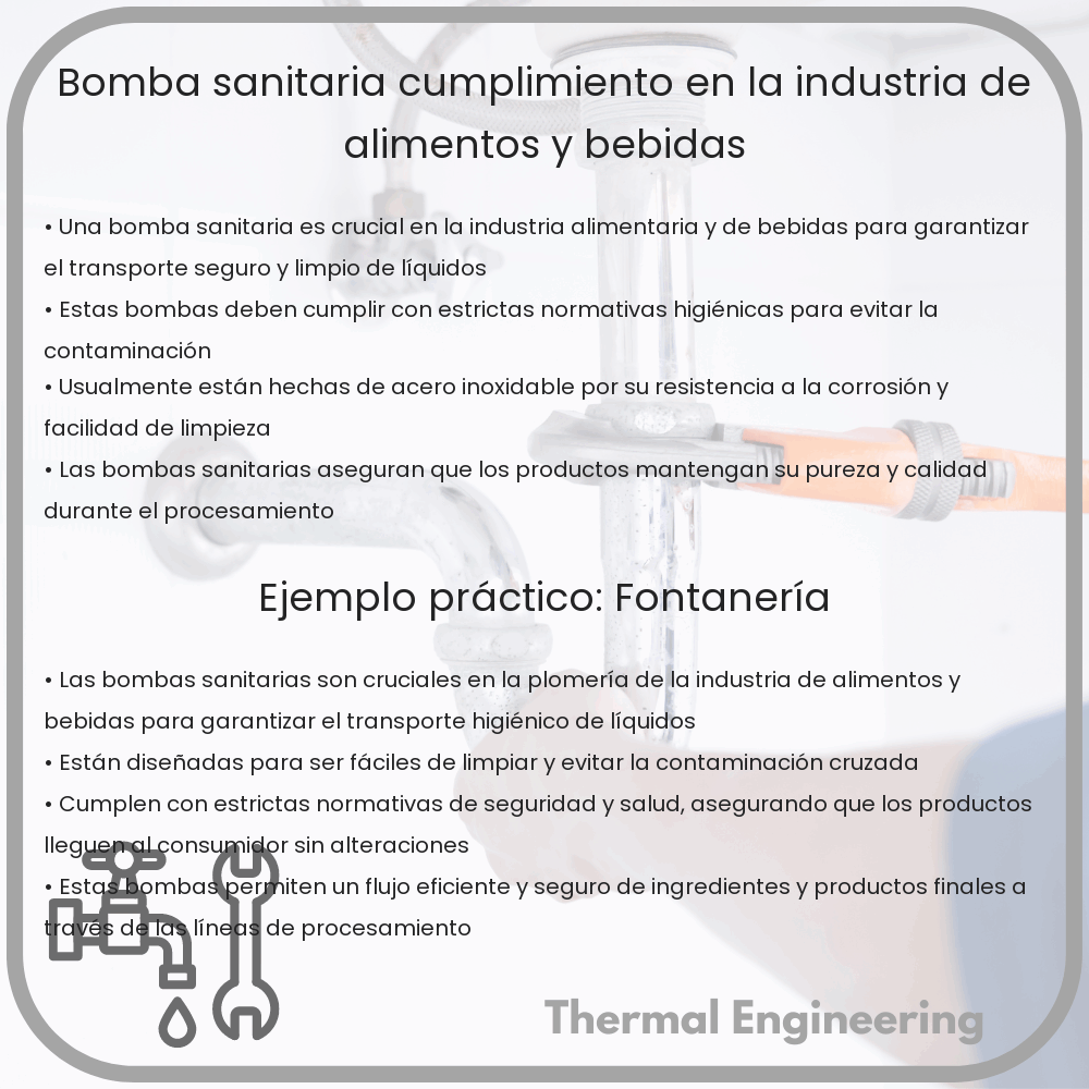 Bomba Sanitaria | Cumplimiento en la Industria de Alimentos y Bebidas