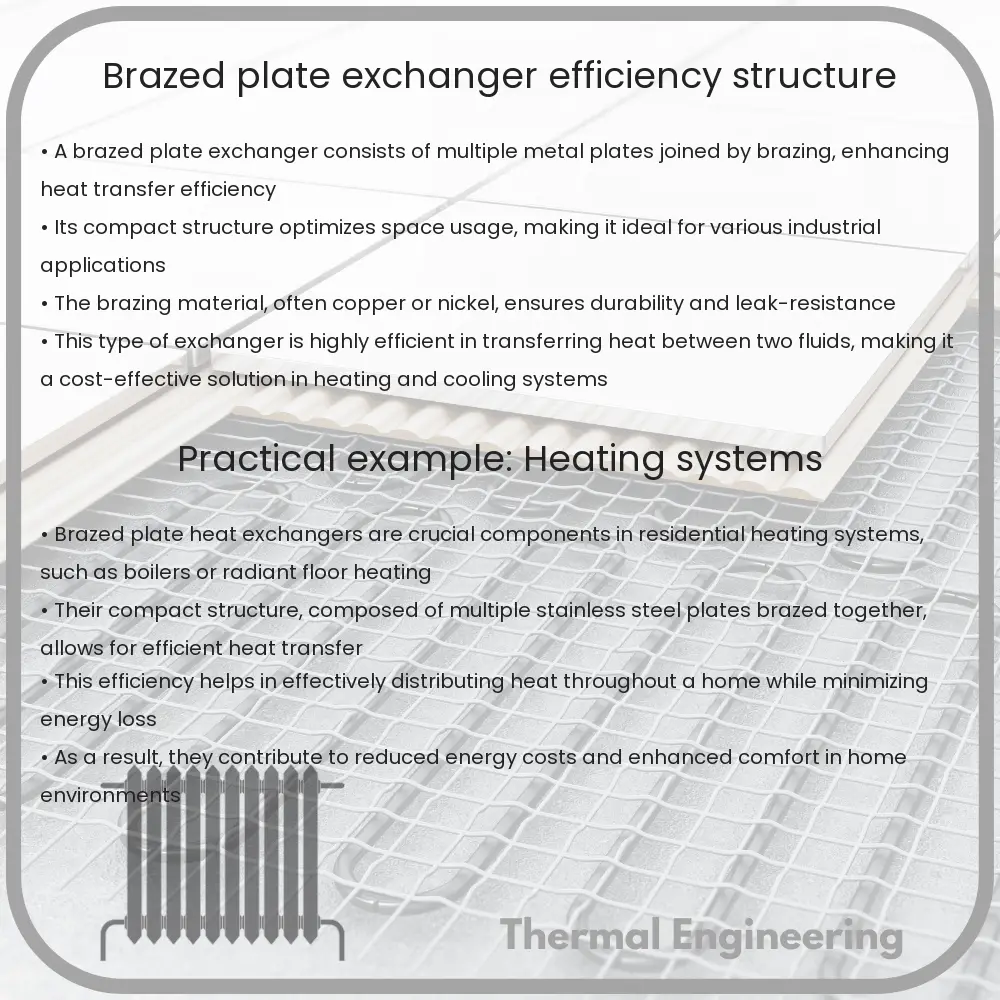 Brazed Plate Exchanger Efficiency, Structure