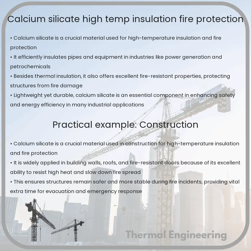 Calcium Silicate | High Temp Insulation, Fire Protection