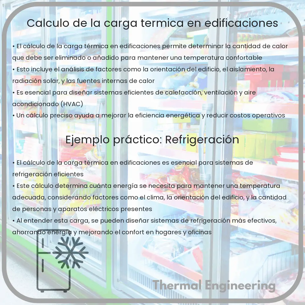Cálculo de la carga térmica en edificaciones