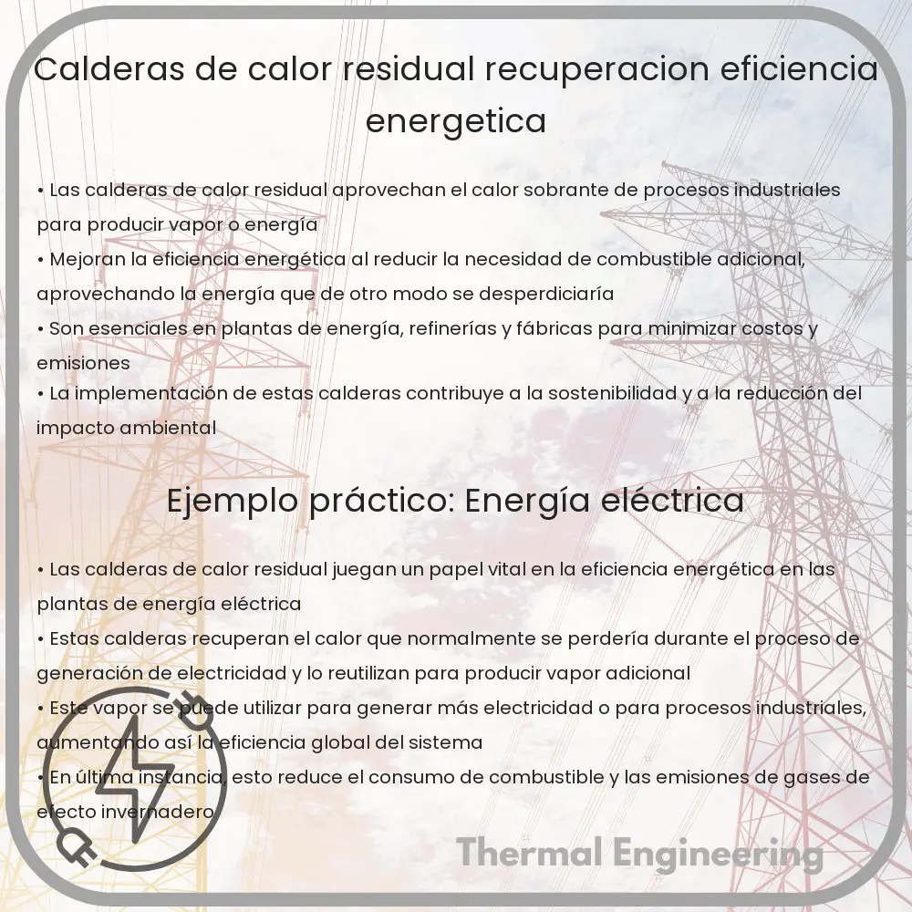 Calderas de Calor Residual | Recuperación, Eficiencia Energética