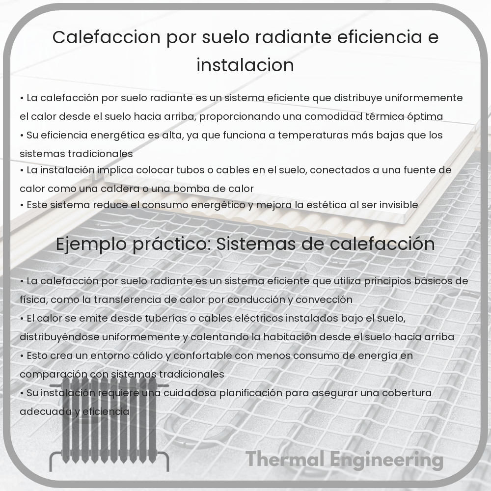 Calefacción por Suelo Radiante | Eficiencia e Instalación