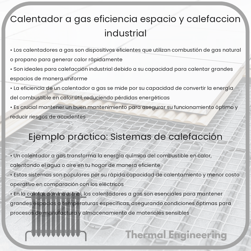 Calentador a Gas | Eficiencia, Espacio y Calefacción Industrial