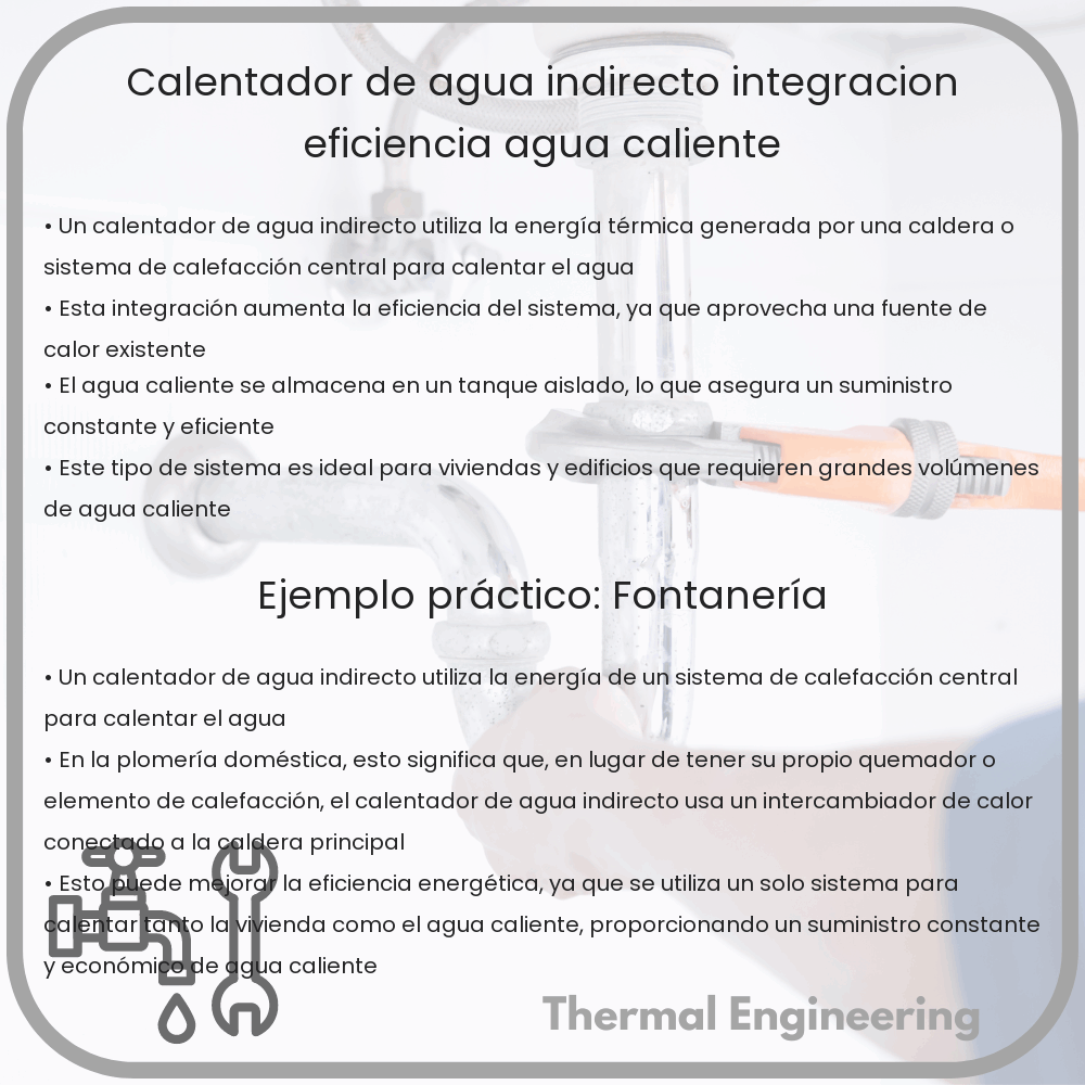 Calentador de Agua Indirecto | Integración, Eficiencia, Agua Caliente