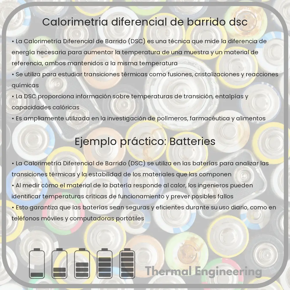 Calorimetría Diferencial de Barrido (DSC)