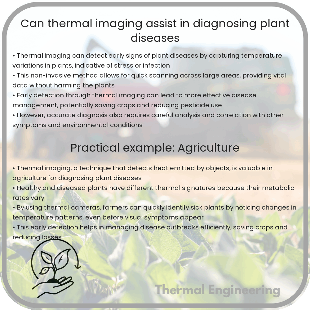 Can thermal imaging assist in diagnosing plant diseases