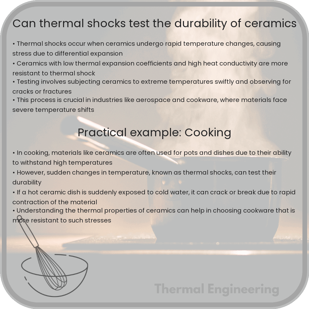 Can thermal shocks test the durability of ceramics