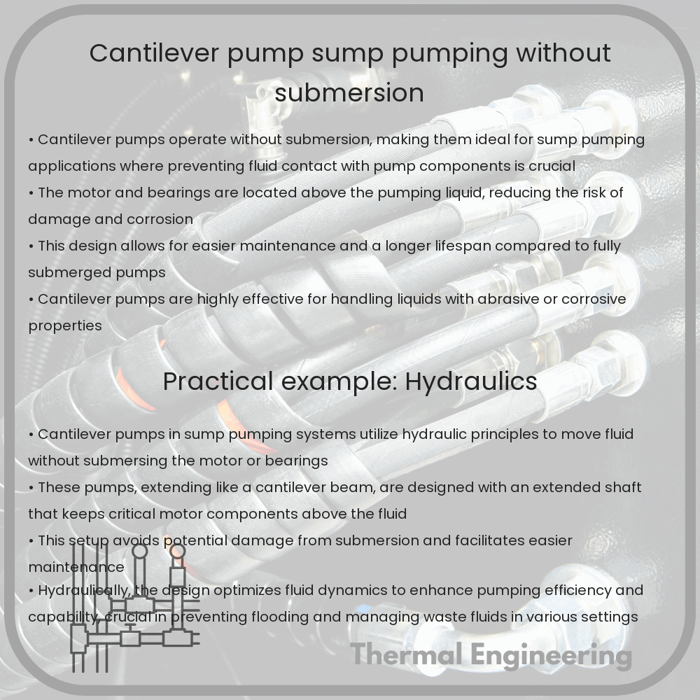 Cantilever Pump | Sump Pumping Without Submersion
