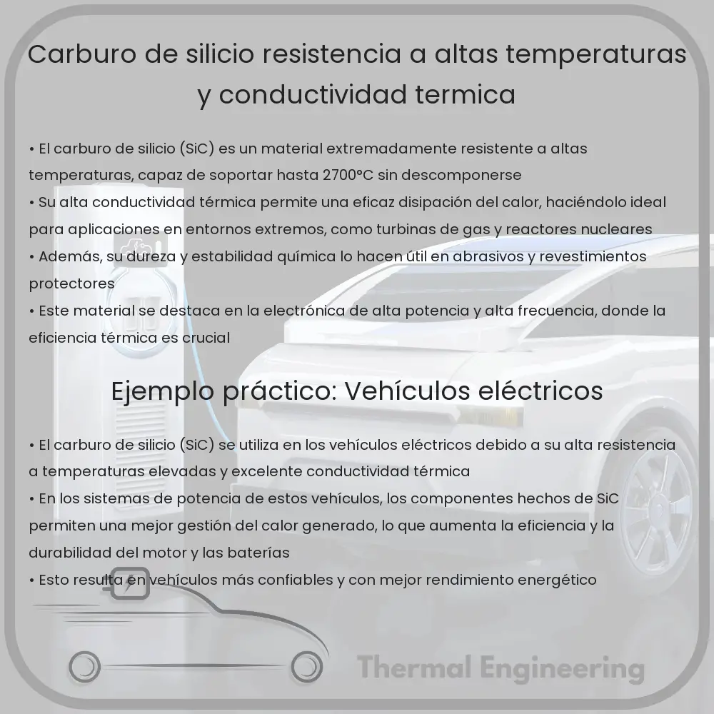 Carburo de Silicio | Resistencia a Altas Temperaturas y Conductividad Térmica