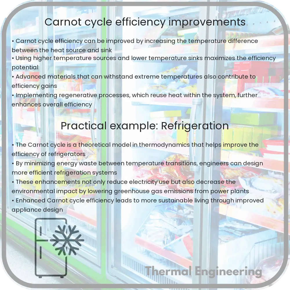 Carnot cycle efficiency improvements