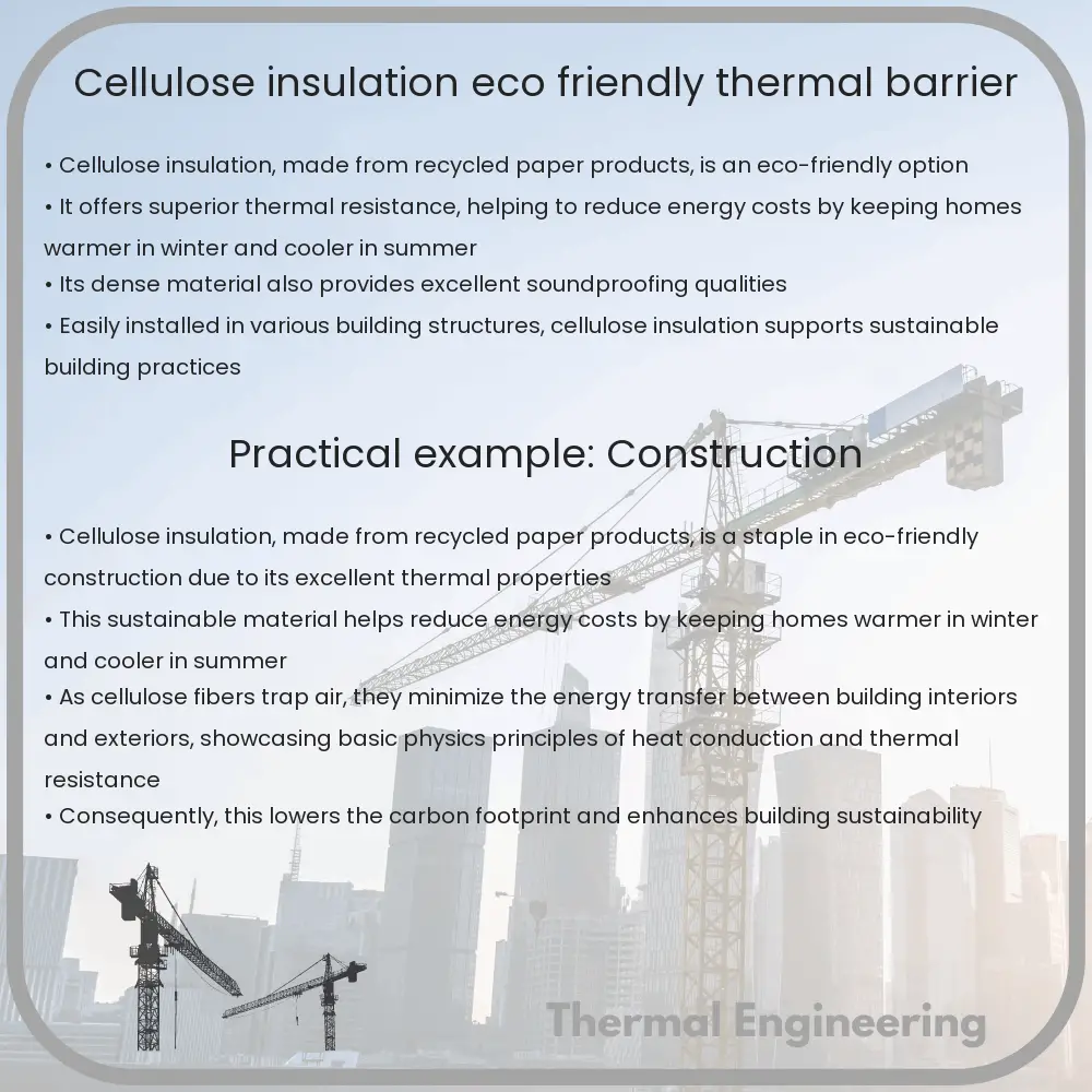Cellulose Insulation | Eco-Friendly, Thermal Barrier