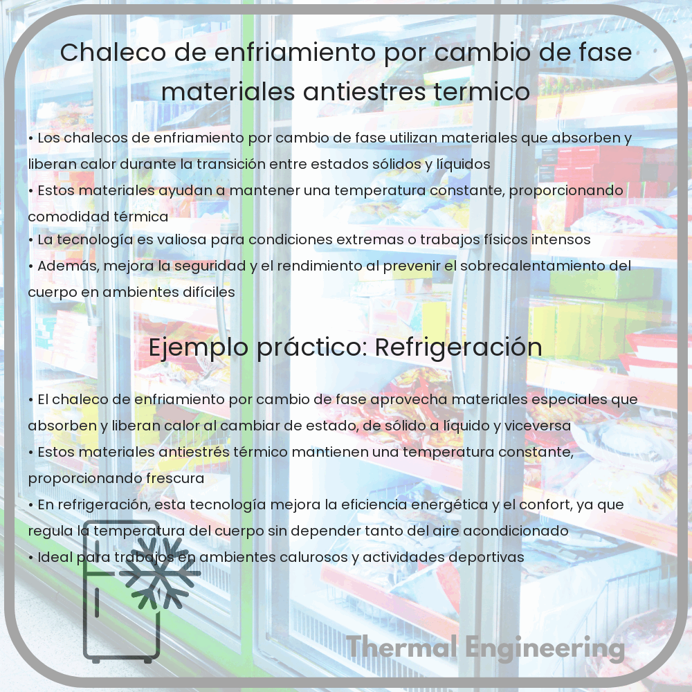 Chaleco de Enfriamiento por Cambio de Fase | Materiales Antiestrés Térmico