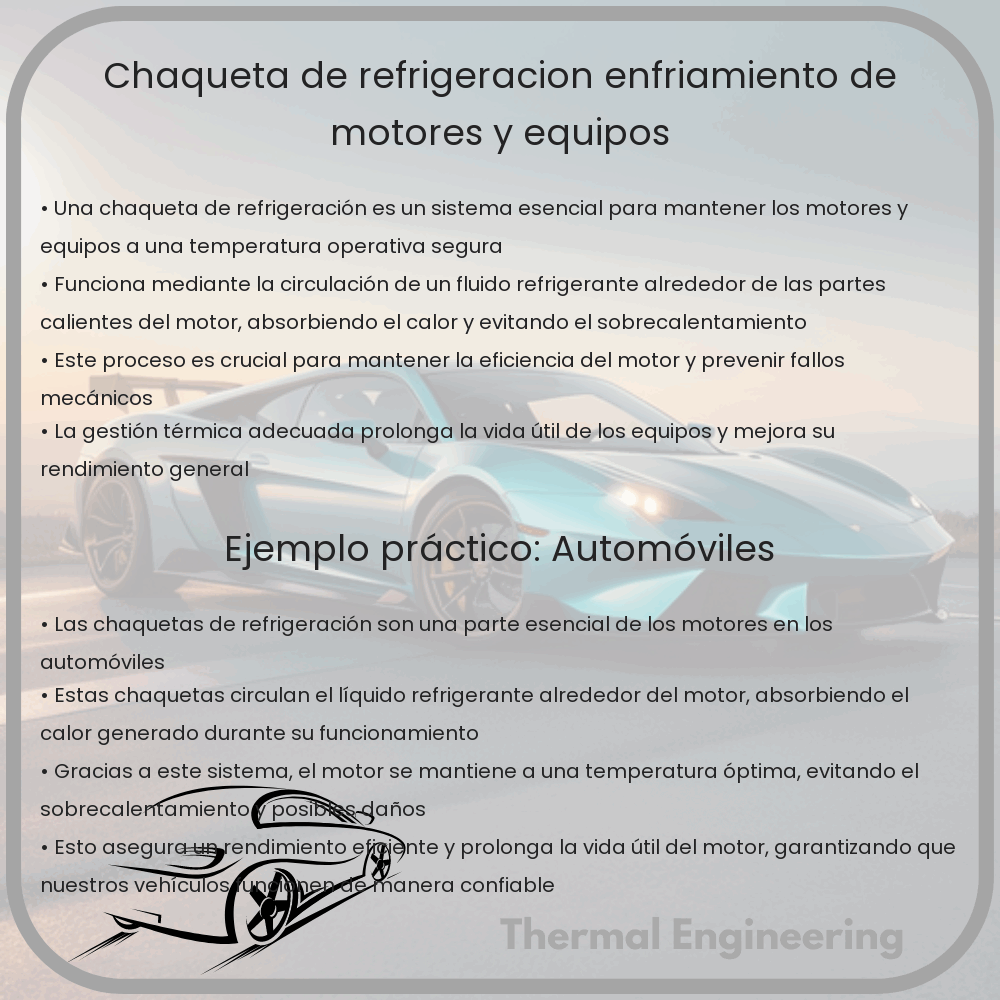 Chaqueta de Refrigeración | Enfriamiento de Motores y Equipos