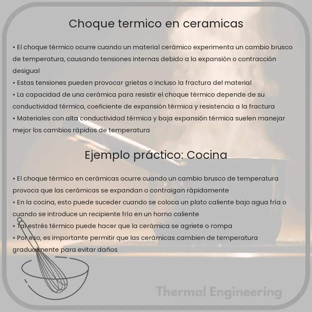 Choque térmico en cerámicas