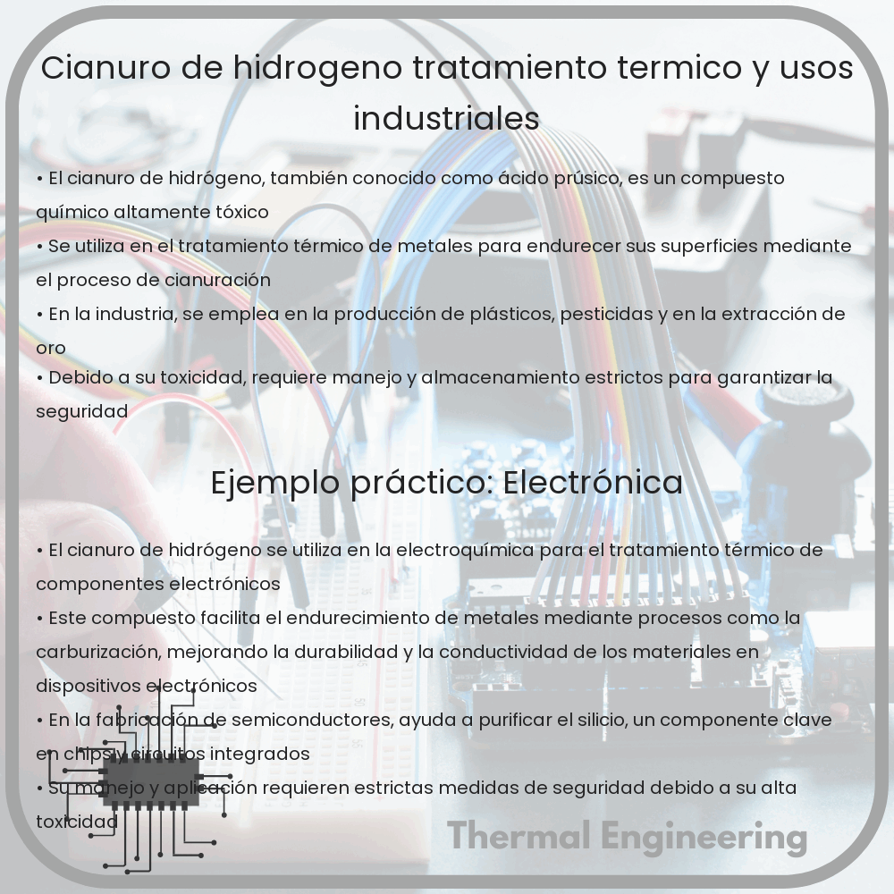 Cianuro de Hidrógeno | Tratamiento Térmico y Usos Industriales