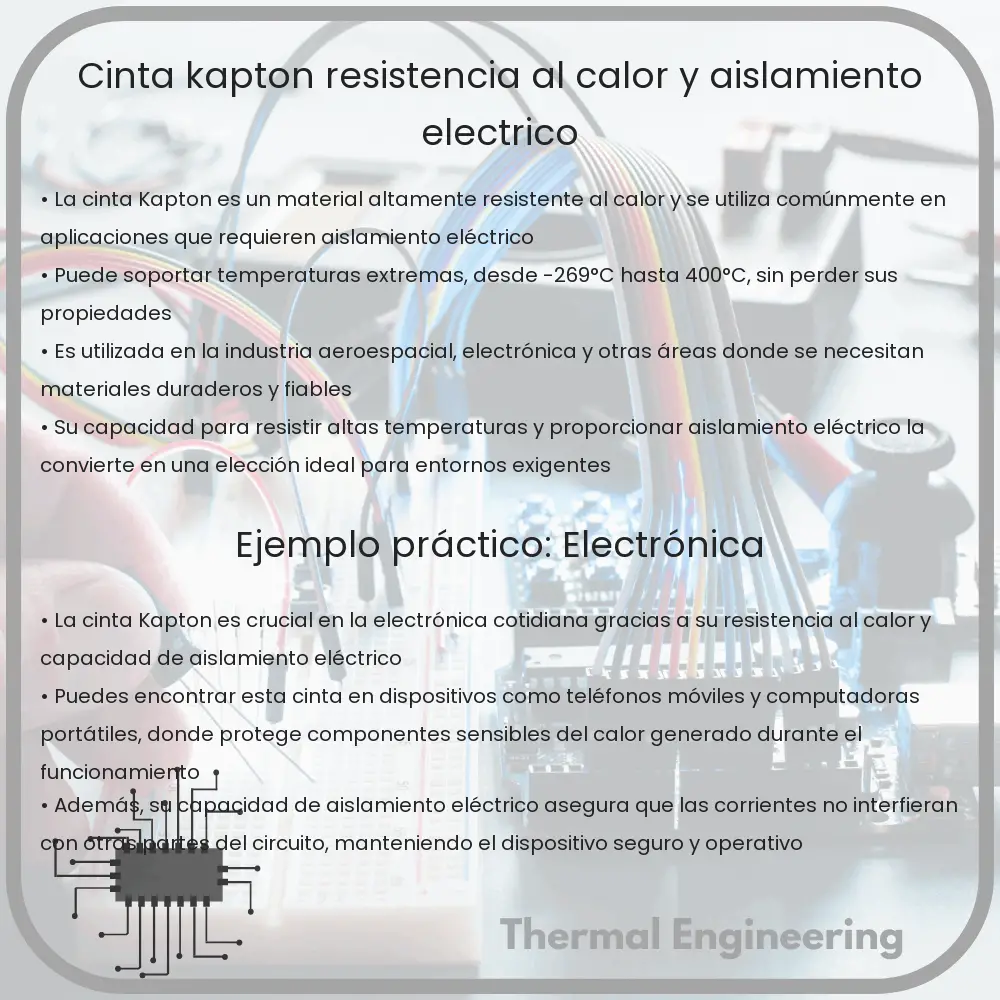 Cinta Kapton | Resistencia al Calor y Aislamiento Eléctrico