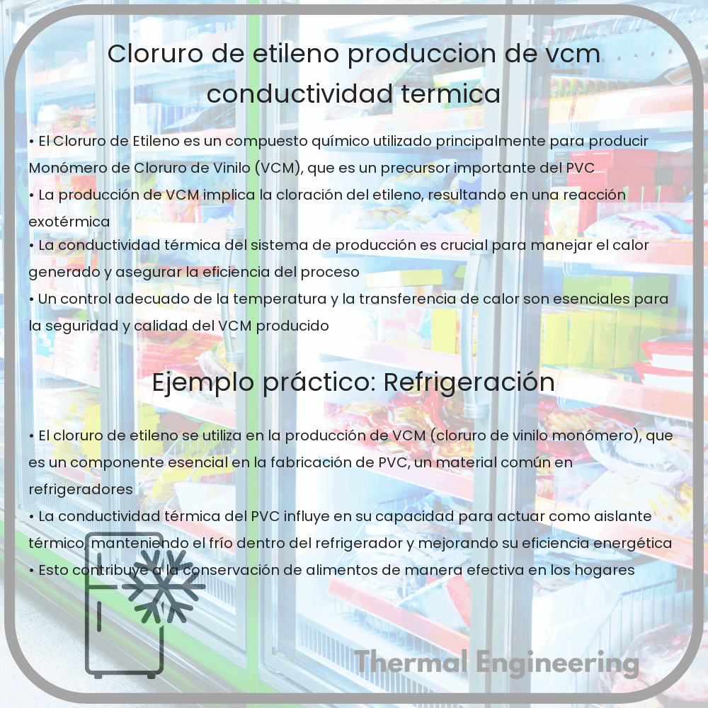 Cloruro de Etileno | Producción de VCM, Conductividad Térmica