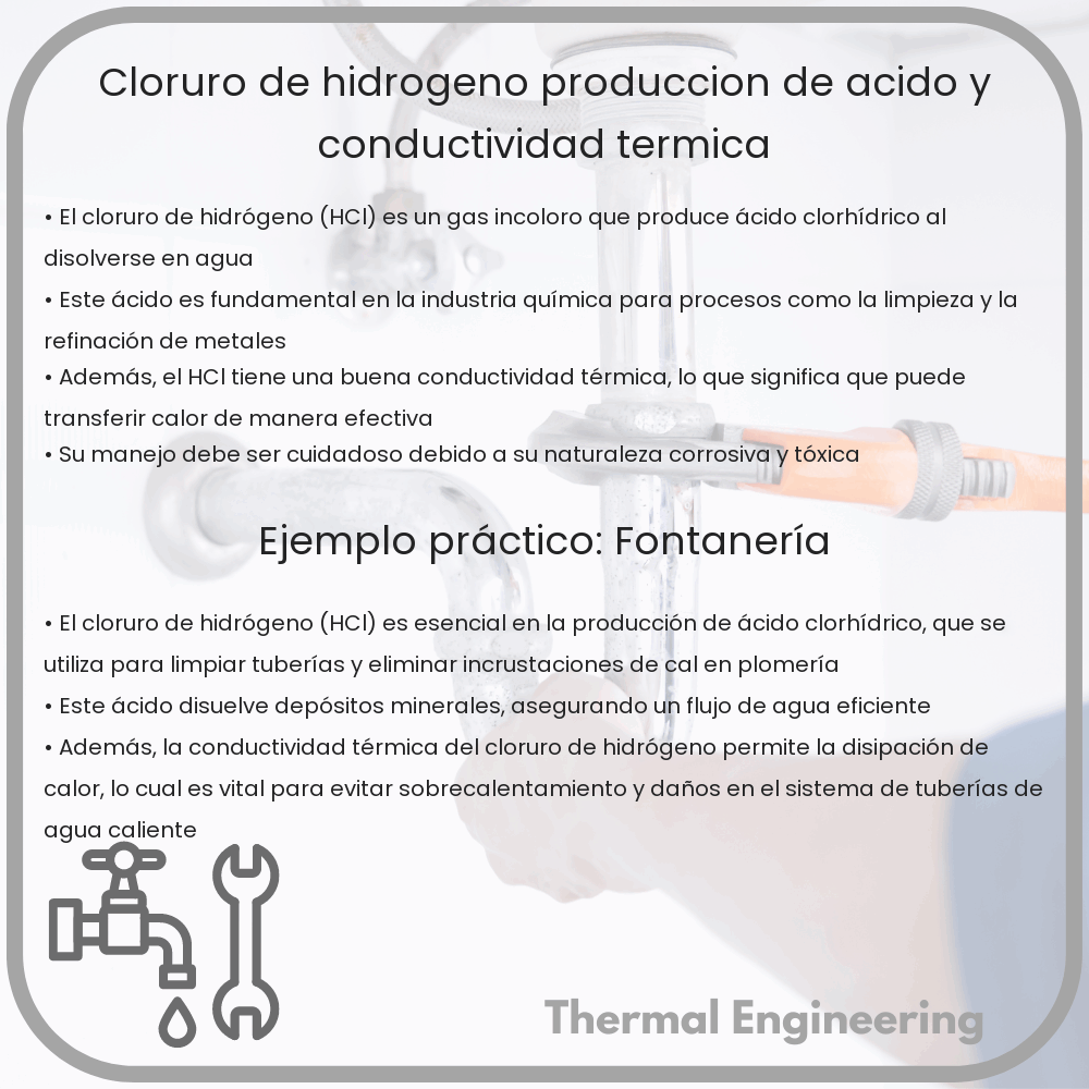 Cloruro de Hidrógeno: Producción de Ácido y Conductividad Térmica