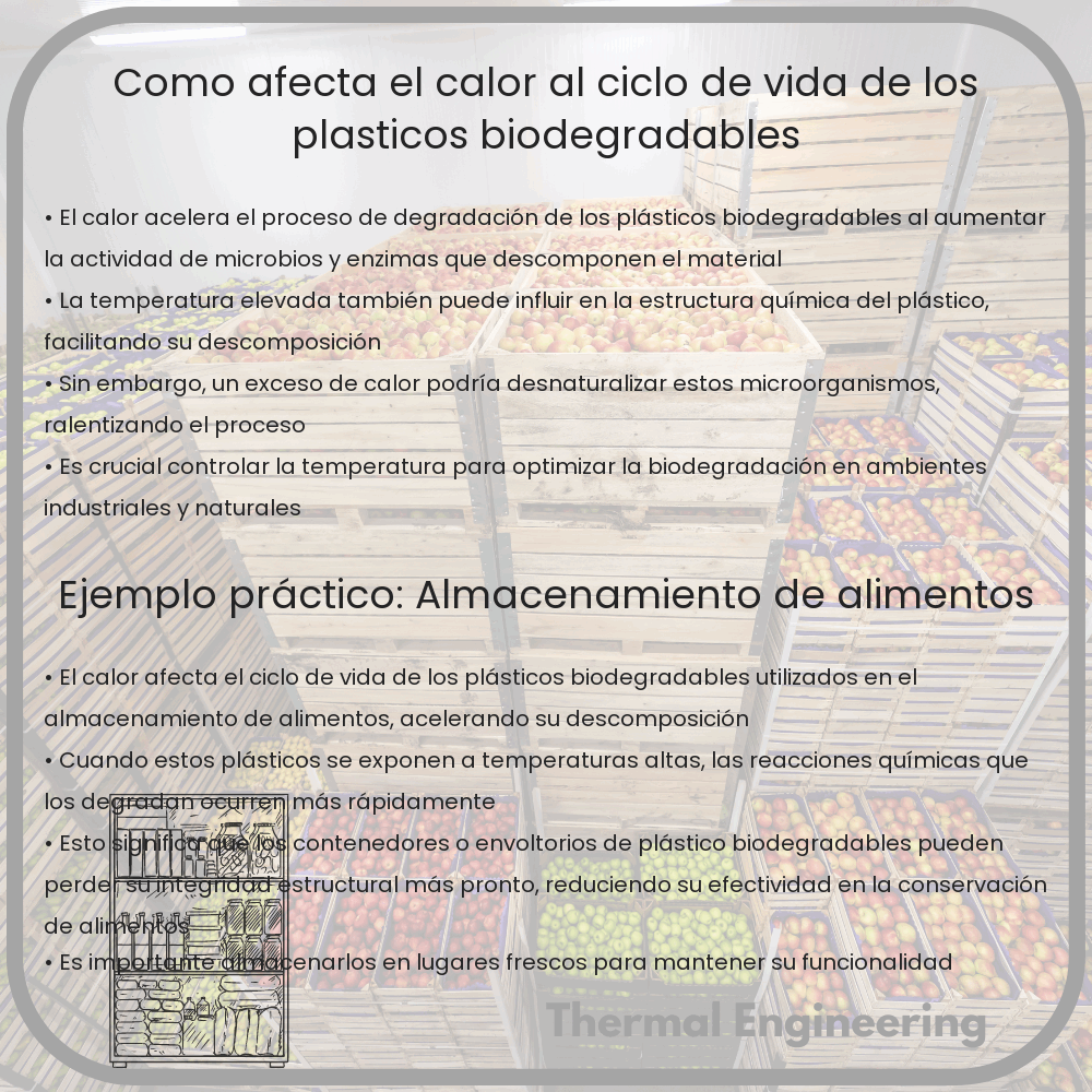 Cómo afecta el calor al ciclo de vida de los plásticos biodegradables