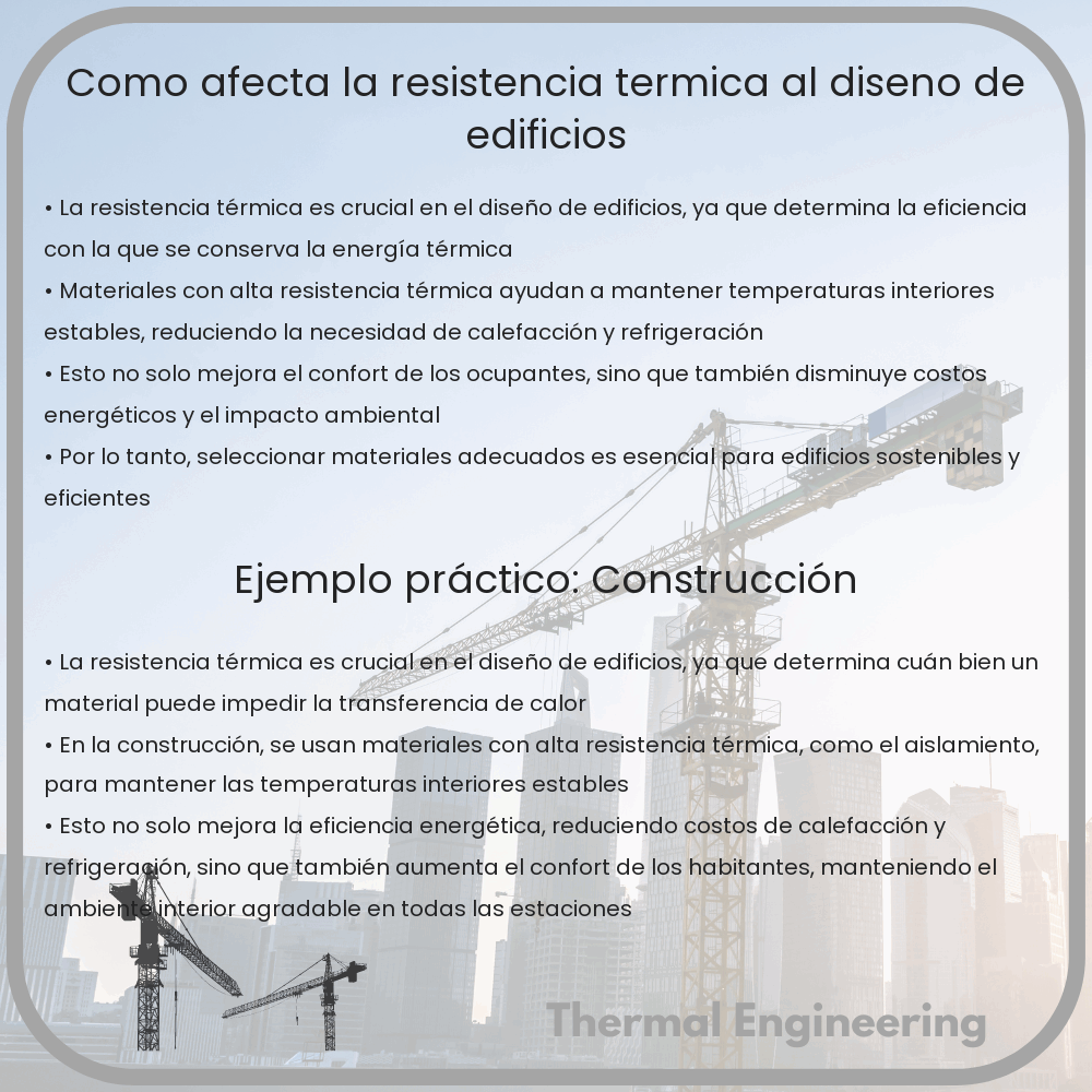 Cómo afecta la resistencia térmica al diseño de edificios