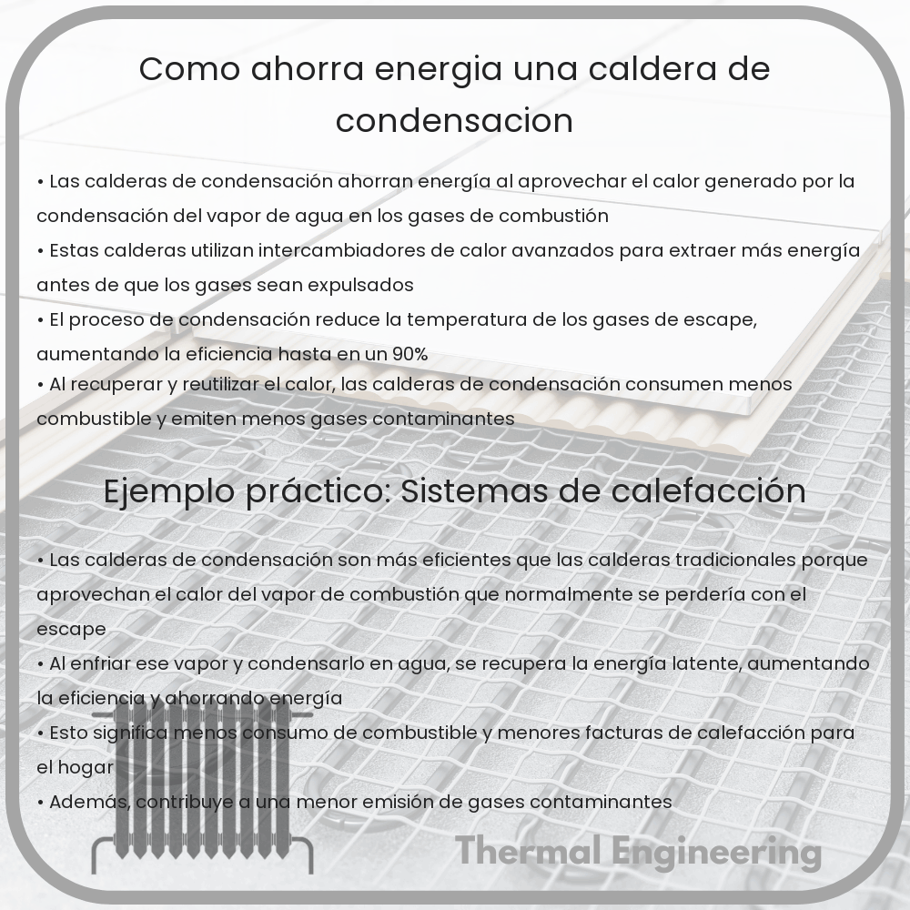 ¿Cómo Ahorra Energía una Caldera de Condensación?