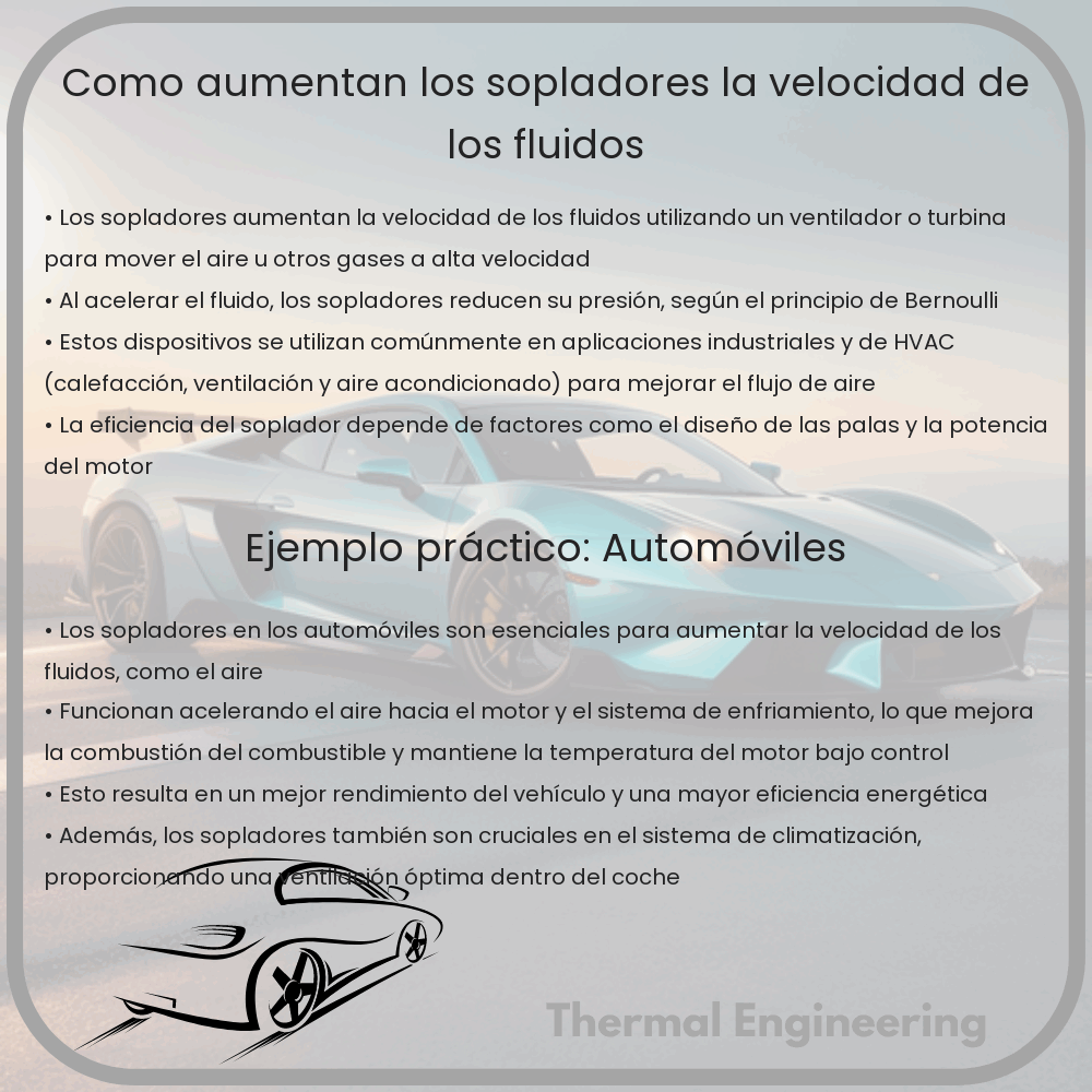 ¿Cómo Aumentan los Sopladores la Velocidad de los Fluidos?