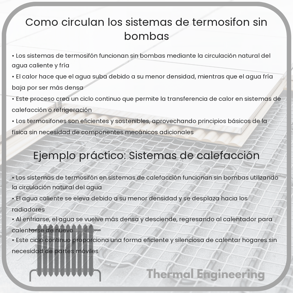 Cómo circulan los sistemas de termosifón sin bombas