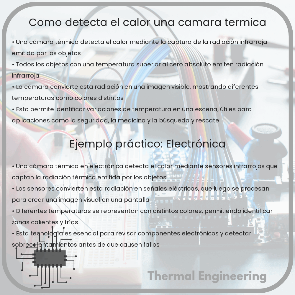 ¿Cómo detecta el calor una cámara térmica?