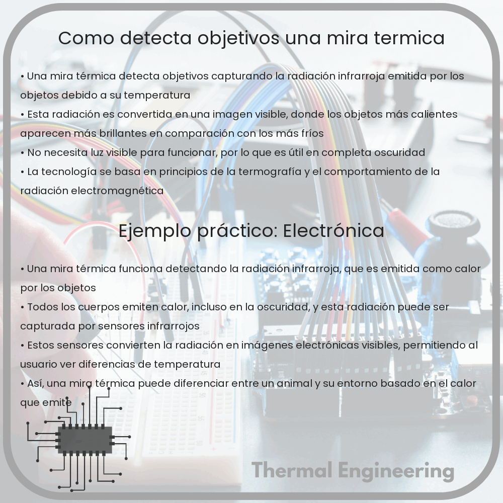 ¿Cómo detecta objetivos una mira térmica?