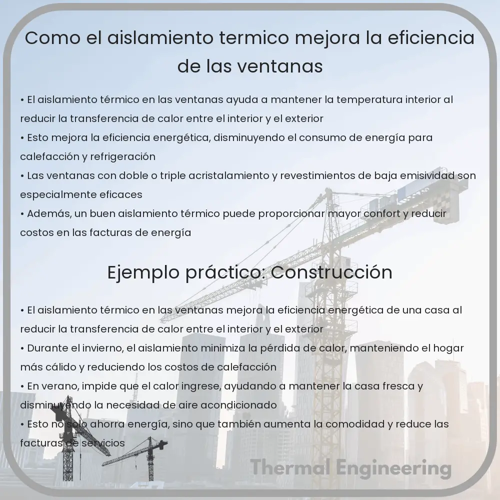 Cómo el aislamiento térmico mejora la eficiencia de las ventanas