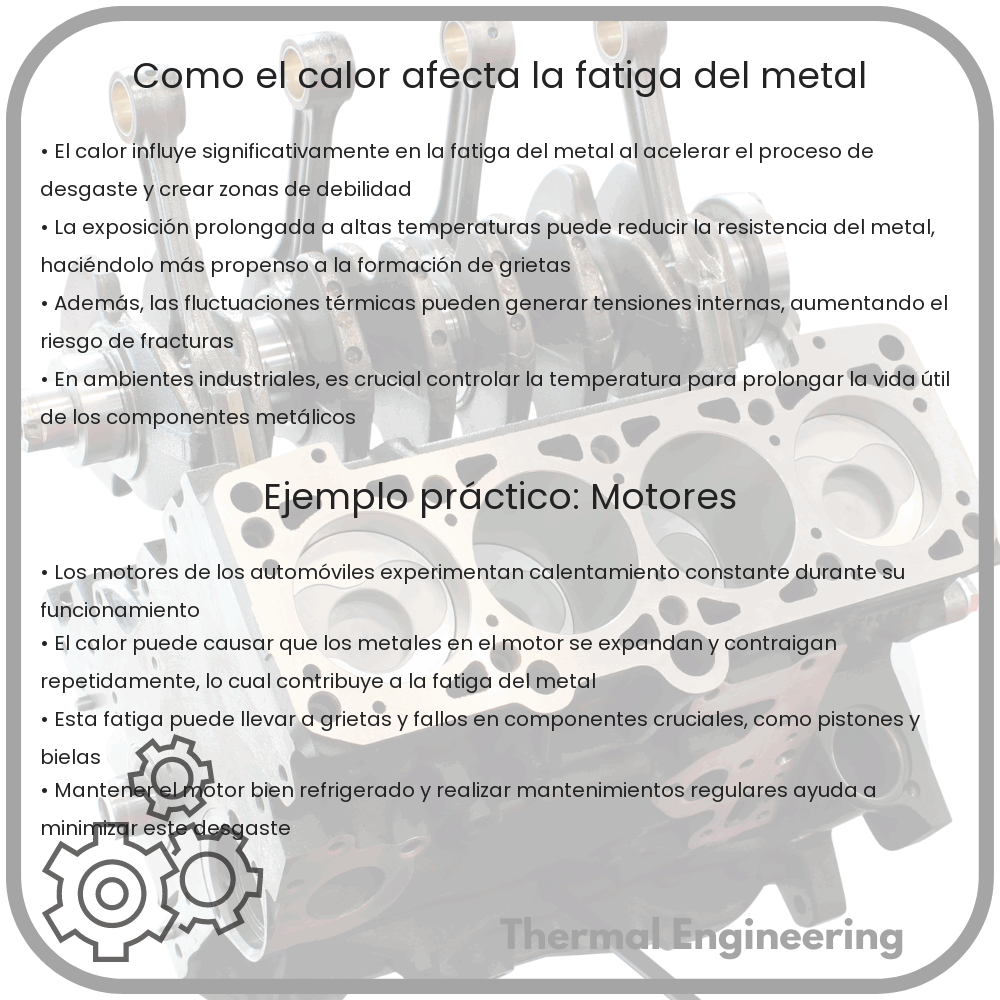 Cómo el calor afecta la fatiga del metal