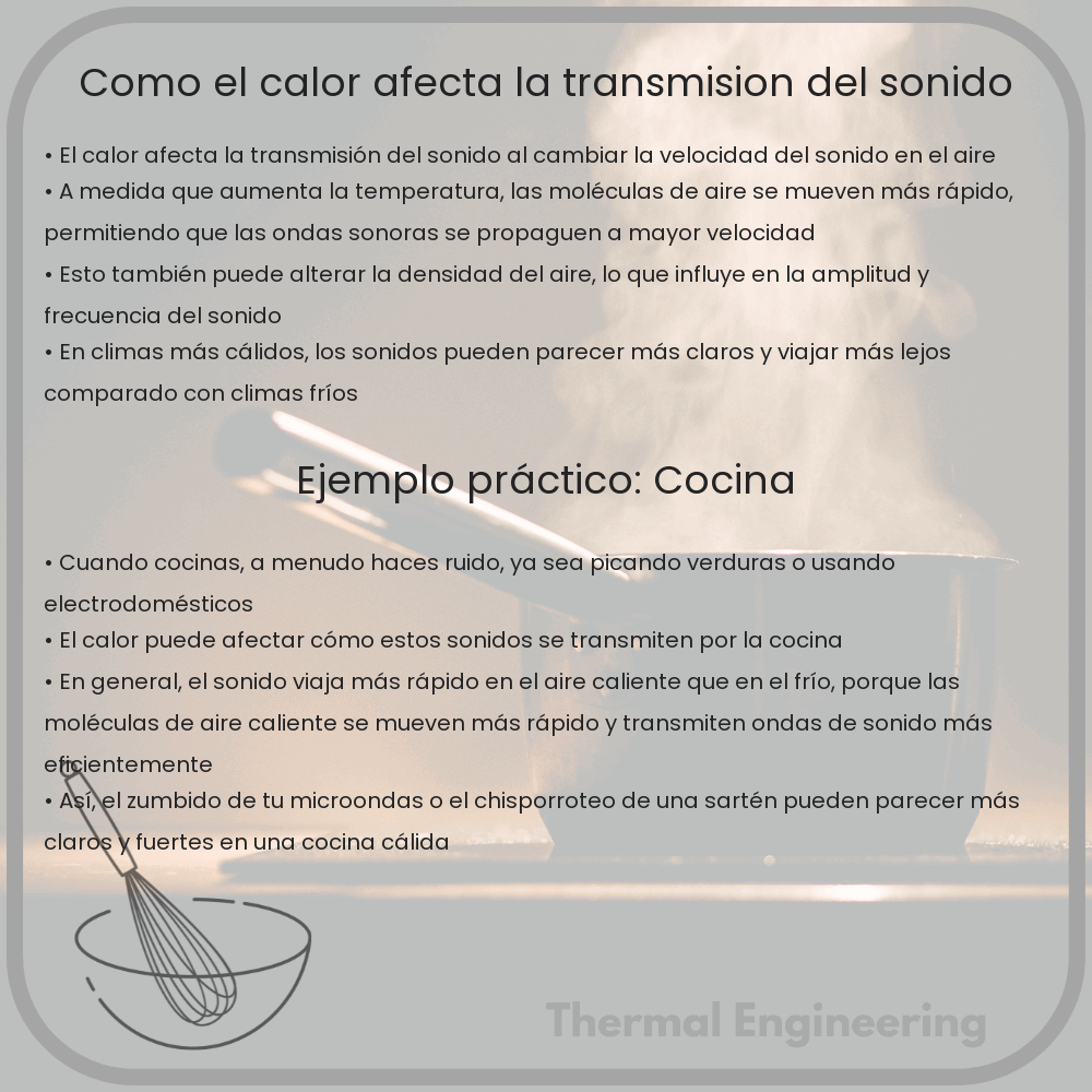 Cómo el calor afecta la transmisión del sonido