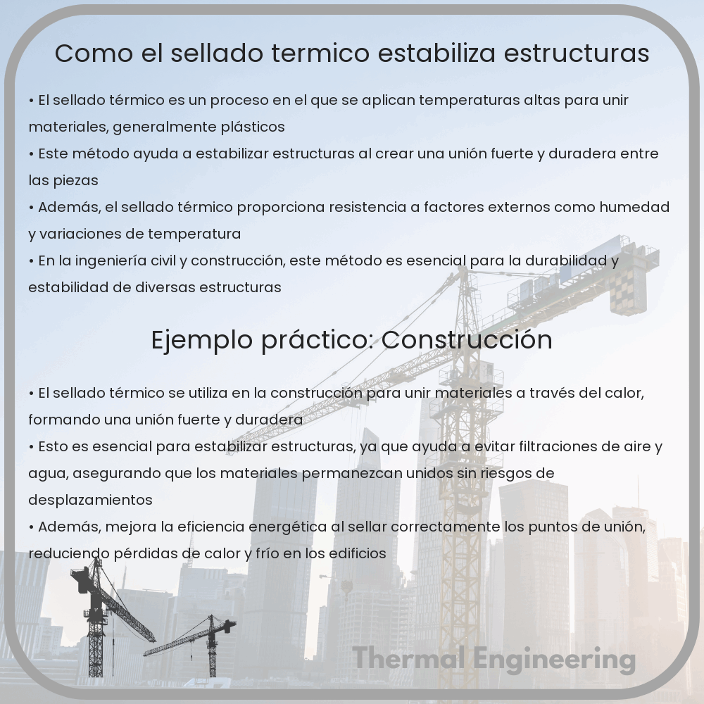 Cómo el sellado térmico estabiliza estructuras