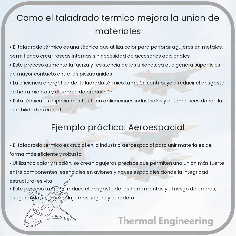 Cómo el taladrado térmico mejora la unión de materiales