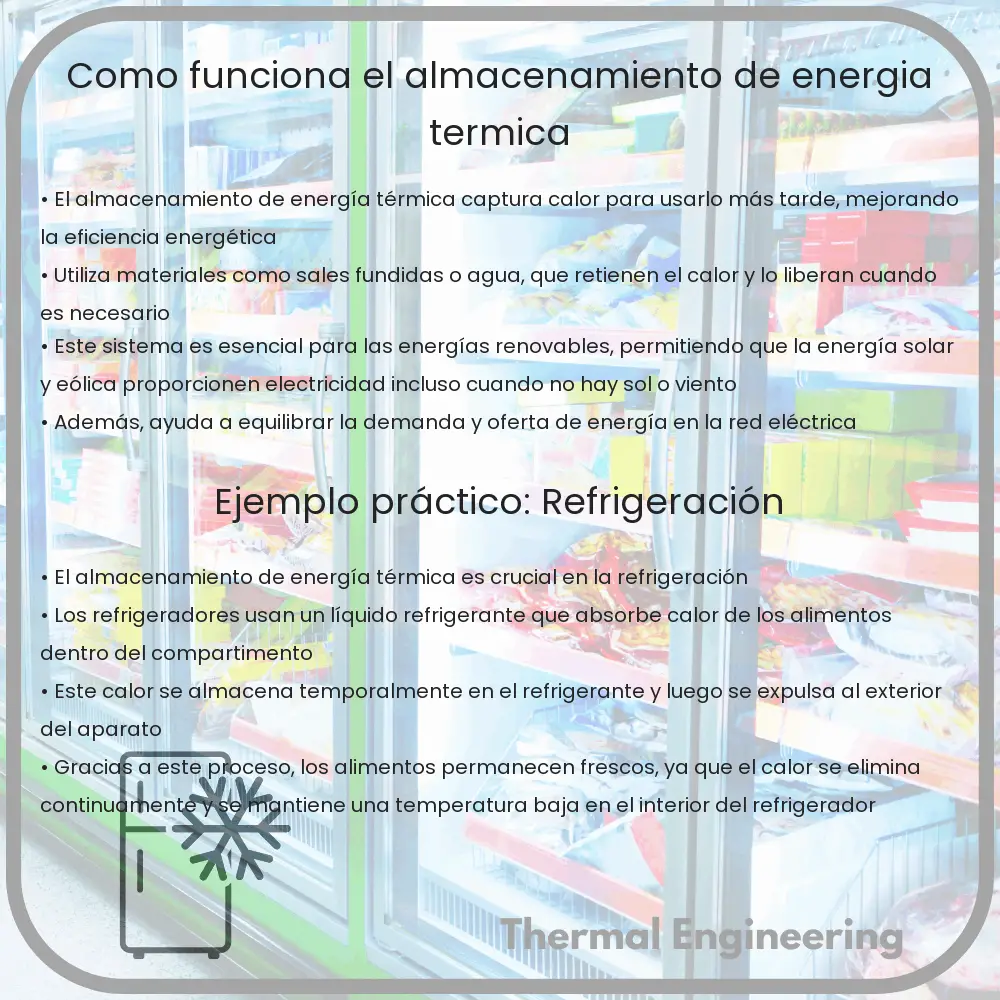 ¿Cómo Funciona el Almacenamiento de Energía Térmica?