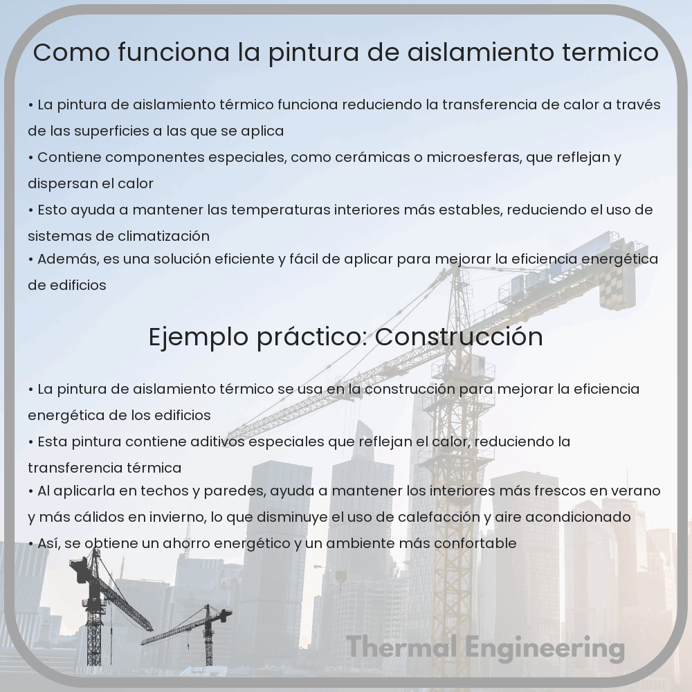 ¿Cómo funciona la pintura de aislamiento térmico?