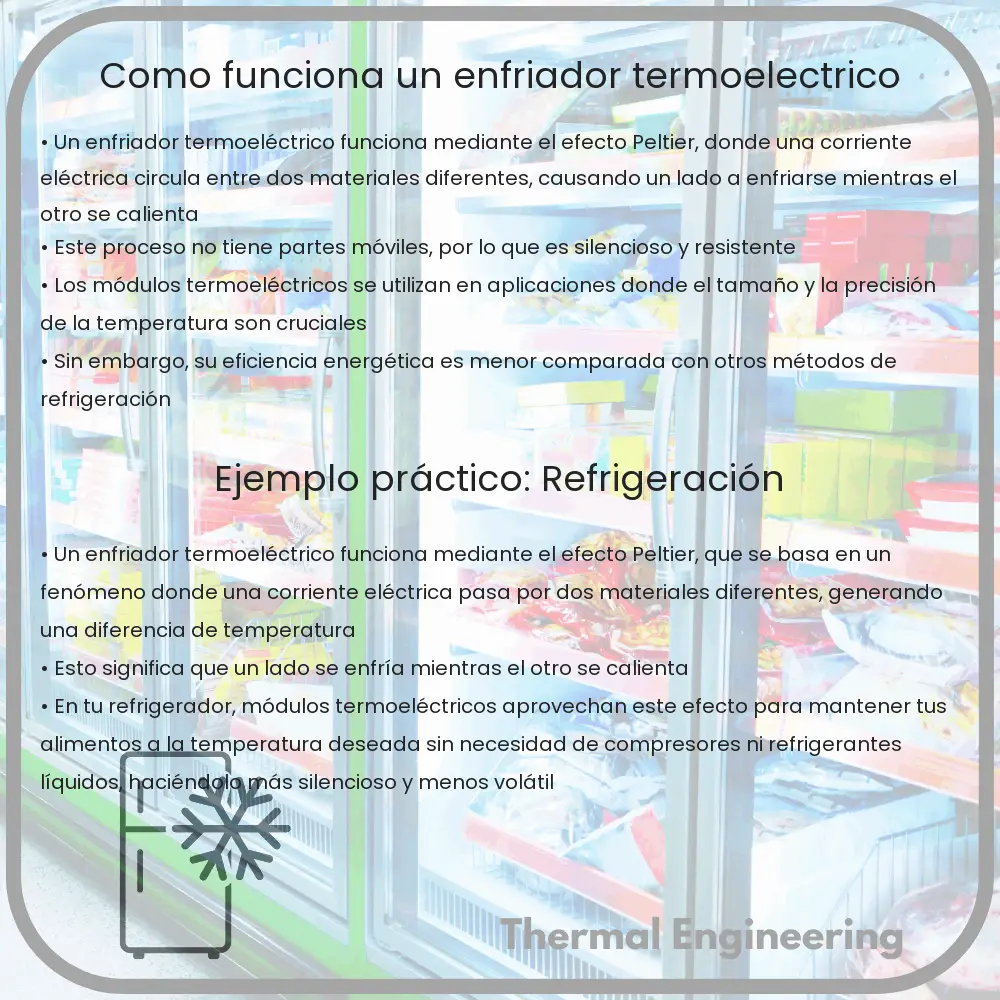 ¿Cómo funciona un enfriador termoeléctrico?