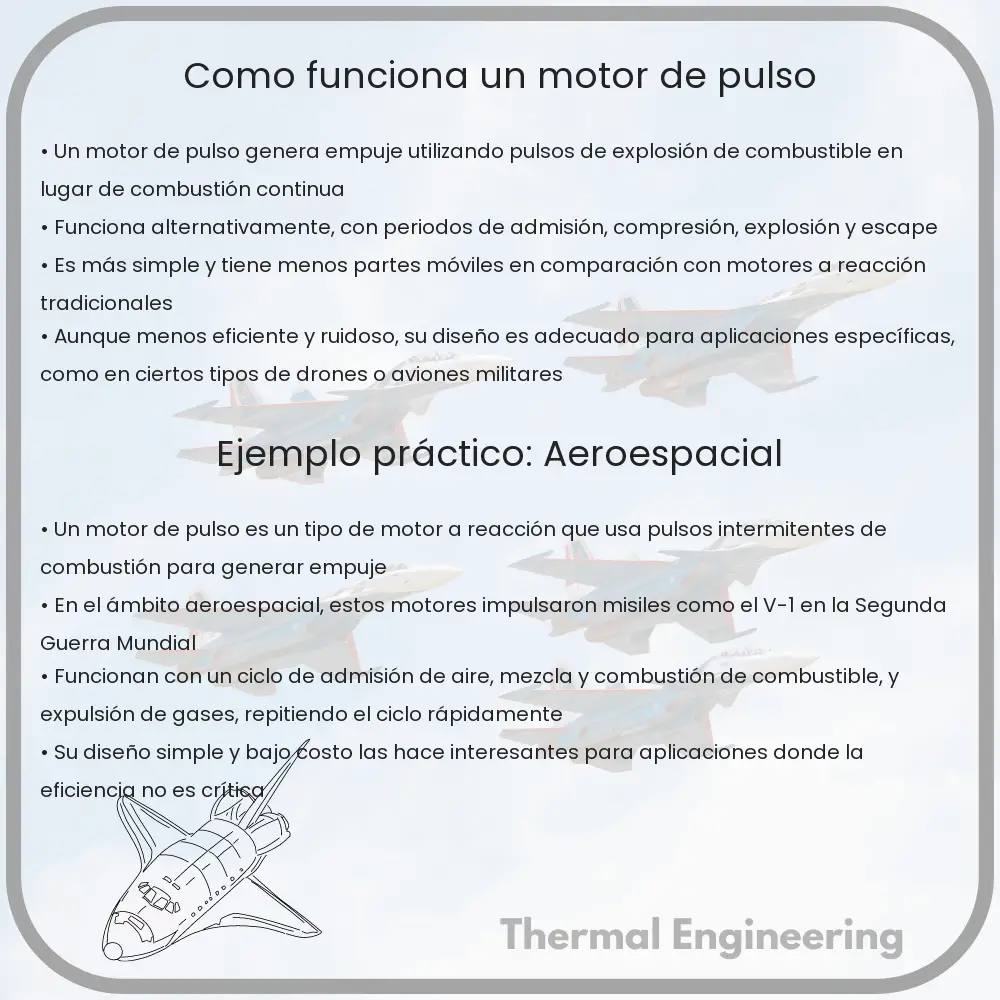 ¿Cómo funciona un motor de pulso?