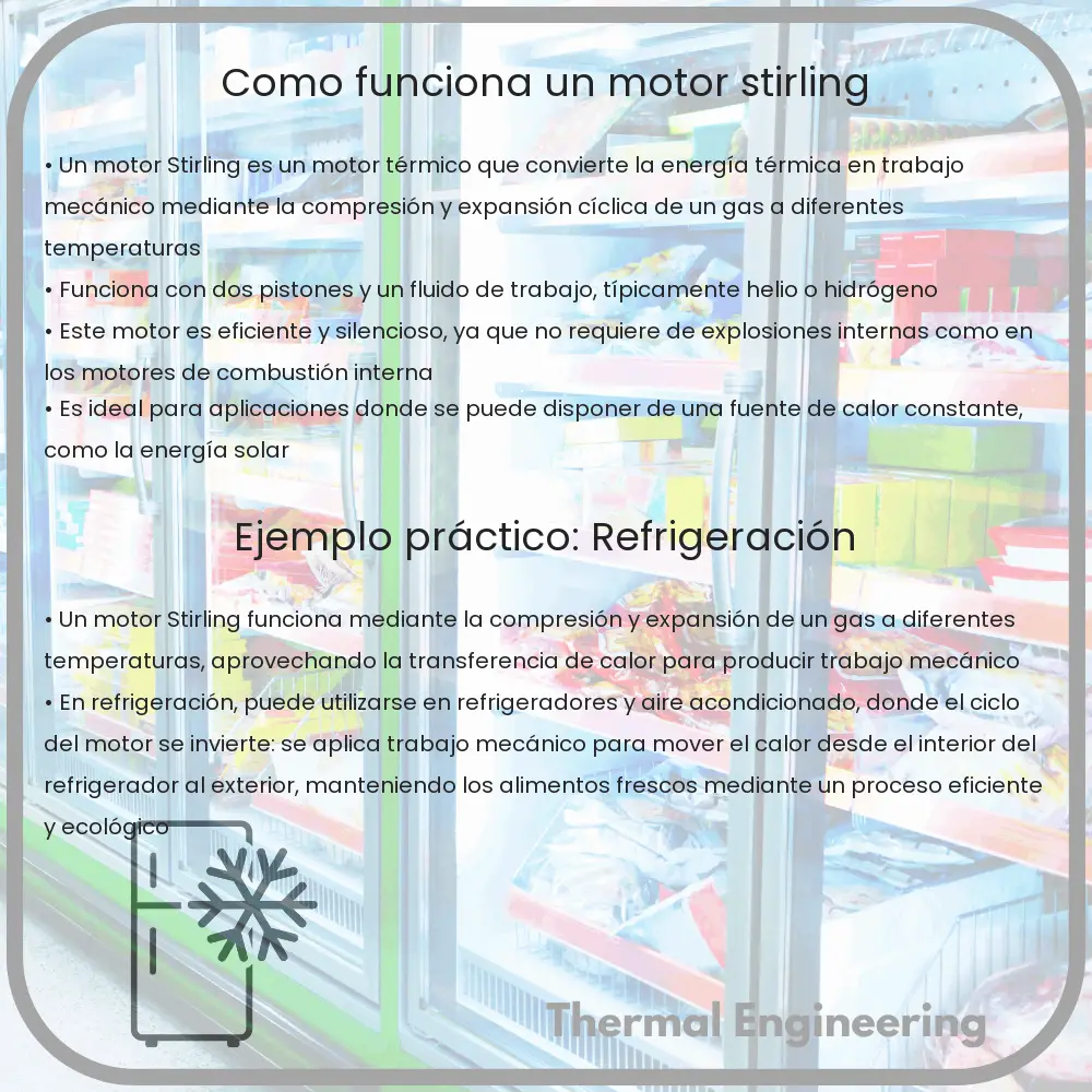 ¿Cómo funciona un motor Stirling?