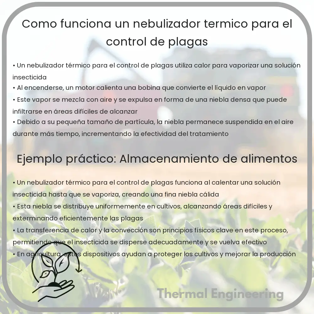 ¿Cómo funciona un nebulizador térmico para el control de plagas?