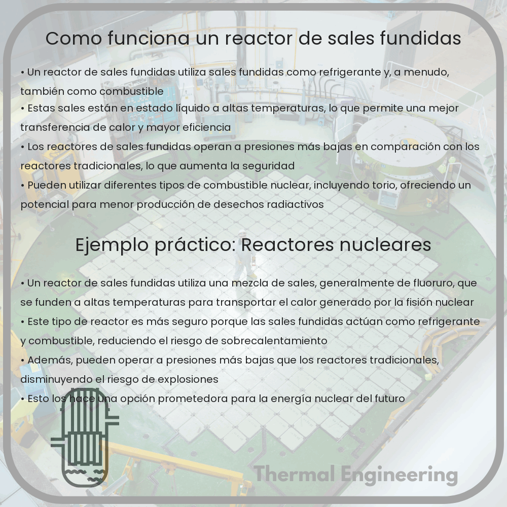 ¿Cómo funciona un reactor de sales fundidas?